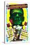 Bride of Frankenstein / Son of Frankenstein double feature poster featuring Boris Karloff-null-Stretched Canvas