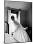 Bride Prepares For Wedding, in Traditional White Gown, 19th Century Wedding Dress-Michael Rougier-Mounted Photographic Print