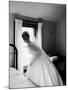 Bride Prepares For Wedding, in Traditional White Gown, 19th Century Wedding Dress-Michael Rougier-Mounted Photographic Print