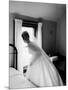 Bride Prepares For Wedding, in Traditional White Gown, 19th Century Wedding Dress-Michael Rougier-Mounted Photographic Print