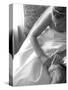 Bride Pulling Up Garter-Abraham Nowitz-Stretched Canvas