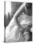Bride Pulling Up Garter-Abraham Nowitz-Stretched Canvas