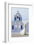 Bride Walking Past Church, Santorini, Kyclades, South Aegean, Greece, Europe-Christian Heeb-Framed Photographic Print