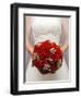 Bride with bridal bouquet-null-Framed Photographic Print