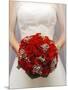 Bride with bridal bouquet-null-Mounted Photographic Print