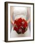 Bride with bridal bouquet-null-Framed Photographic Print