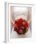 Bride with bridal bouquet-null-Framed Photographic Print
