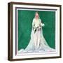 "Bride with Calla Lilies,"June 1, 1931-McClelland Barclay-Framed Giclee Print