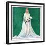 "Bride with Calla Lilies,"June 1, 1931-McClelland Barclay-Framed Giclee Print