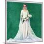 "Bride with Calla Lilies,"June 1, 1931-McClelland Barclay-Mounted Giclee Print