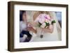 Bride with Her Peonies Bouquet-hadrian-Framed Photographic Print