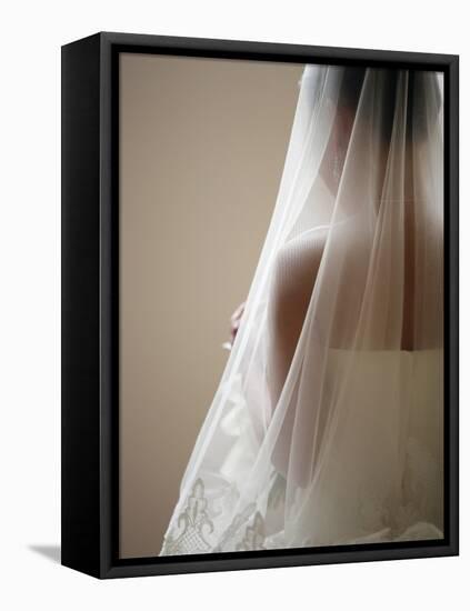 Bride with Veil-Tanya Zouev-Framed Stretched Canvas