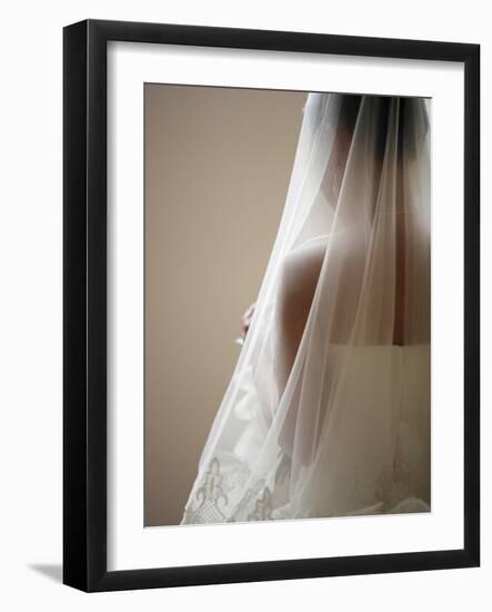 Bride with Veil-Tanya Zouev-Framed Photographic Print