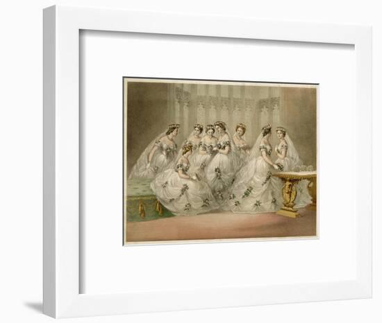 Bridesmaids 1863-null-Framed Art Print