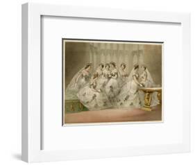 Bridesmaids 1863-null-Framed Art Print