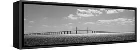 Bridge across a Bay, Sunshine Skyway Bridge, Tampa Bay, Florida, USA-null-Framed Stretched Canvas