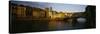 Bridge Across a River, Arno River, Ponte Vecchio, Florence, Italy-null-Stretched Canvas