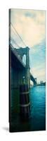 Bridge Across a River, Brooklyn Bridge, East River, Brooklyn, New York City, New York State, USA-null-Stretched Canvas