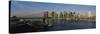 Bridge Across a River, Brooklyn Bridge, New York City, New York State, USA-null-Stretched Canvas