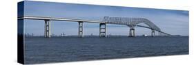 Bridge across a River, Francis Scott Key Bridge, Patapsco River, Baltimore, Maryland, USA-null-Stretched Canvas