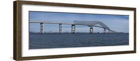 Bridge across a River, Francis Scott Key Bridge, Patapsco River, Baltimore, Maryland, USA-null-Framed Photographic Print