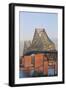 Bridge across a River, Jacques Cartier Bridge, St. Lawrence River, Montreal, Quebec, Canada-null-Framed Giclee Print