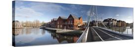 Bridge across a River, Lady Julian Bridge, Norwich, Norfolk, England-null-Stretched Canvas
