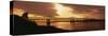 Bridge Across a River, Mississippi River, Natchez, Mississippi, USA-null-Stretched Canvas