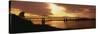 Bridge Across a River, Mississippi River, Natchez, Mississippi, USA-null-Stretched Canvas