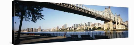 Bridge across a River, Queensboro Bridge, East River, Manhattan, New York City, New York State, USA-null-Stretched Canvas