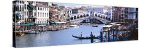 Bridge across a River, Rialto Bridge, Grand Canal, Venice, Italy-null-Stretched Canvas