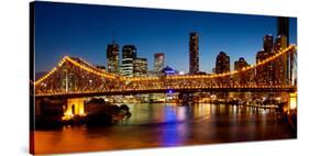 Bridge across a River, Story Bridge, Brisbane River, Brisbane, Queensland, Australia-null-Stretched Canvas