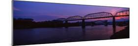 Bridge across a River, Walnut Street Bridge, Tennessee River, Chattanooga, Tennessee, USA-null-Mounted Photographic Print