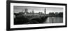 Bridge across a River, Westminster Bridge, Houses of Parliament, Big Ben, London, England-null-Framed Photographic Print