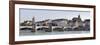 Bridge across a River with a Cathedral in the Background, Mittlere Rheinbrucke-null-Framed Photographic Print