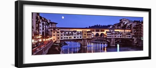 Bridge across Arno River, Ponte Vecchio, Florence, Tuscany, Italy-null-Framed Photographic Print