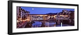 Bridge across Arno River, Ponte Vecchio, Florence, Tuscany, Italy-null-Framed Photographic Print