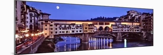 Bridge across Arno River, Ponte Vecchio, Florence, Tuscany, Italy-null-Mounted Photographic Print