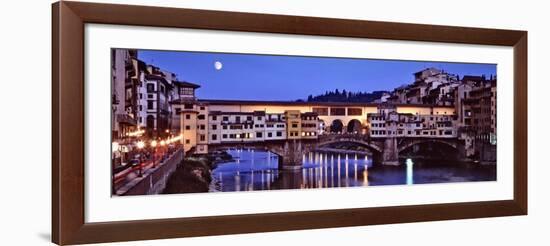 Bridge across Arno River, Ponte Vecchio, Florence, Tuscany, Italy-null-Framed Photographic Print