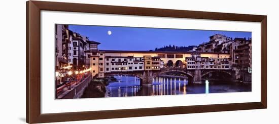 Bridge across Arno River, Ponte Vecchio, Florence, Tuscany, Italy-null-Framed Photographic Print