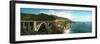 Bridge across Hills at the Coast, Bixby Bridge, Highway 101, Big Sur, California, USA-null-Framed Photographic Print