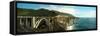 Bridge across Hills at the Coast, Bixby Bridge, Highway 101, Big Sur, California, USA-null-Framed Stretched Canvas