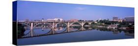Bridge Across River, Henley Street Bridge, Tennessee River, Knoxville, Knox County, Tennessee-null-Stretched Canvas