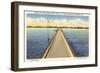 Bridge Across Sandusky Bay, Ohio-null-Framed Art Print