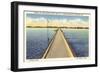 Bridge Across Sandusky Bay, Ohio-null-Framed Art Print