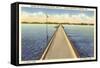 Bridge Across Sandusky Bay, Ohio-null-Framed Stretched Canvas