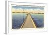 Bridge Across Sandusky Bay, Ohio-null-Framed Art Print