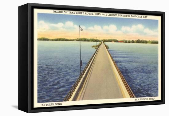 Bridge Across Sandusky Bay, Ohio-null-Framed Stretched Canvas