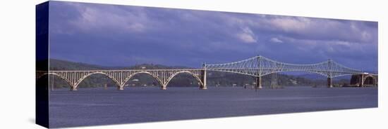 Bridge across the River, Conde B. McCullough Memorial Bridge, Coos Bay, North Bend, Oregon, USA-null-Stretched Canvas