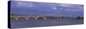 Bridge across the River, Conde B. McCullough Memorial Bridge, Coos Bay, North Bend, Oregon, USA-null-Stretched Canvas